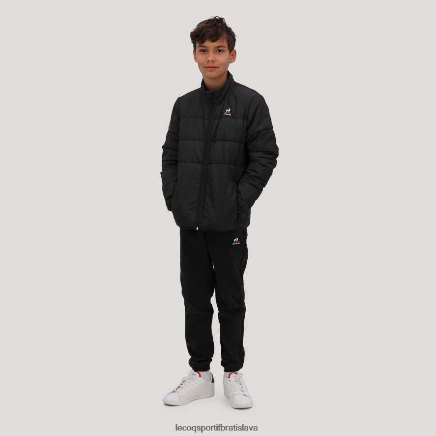 Le Coq Sportif oblečenie bunda čierna deti BF4DLN657
