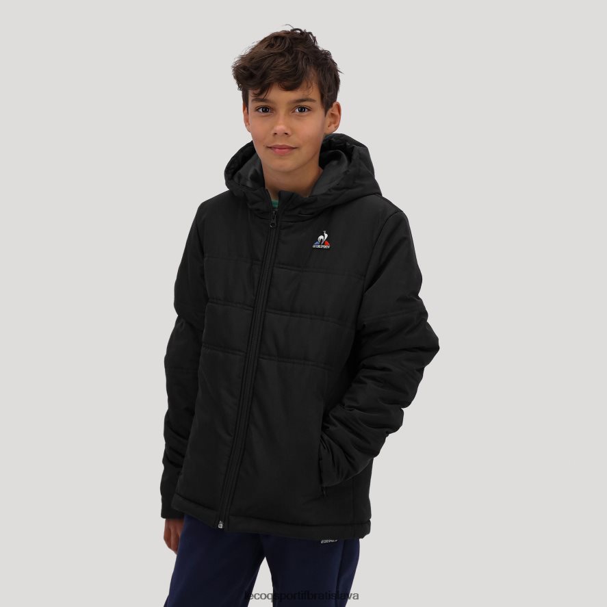 Le Coq Sportif oblečenie bunda čierna deti BF4DLN658