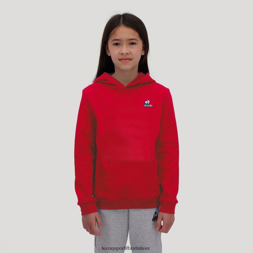Le Coq Sportif oblečenie mikina s kapucňou červená deti BF4DLN668