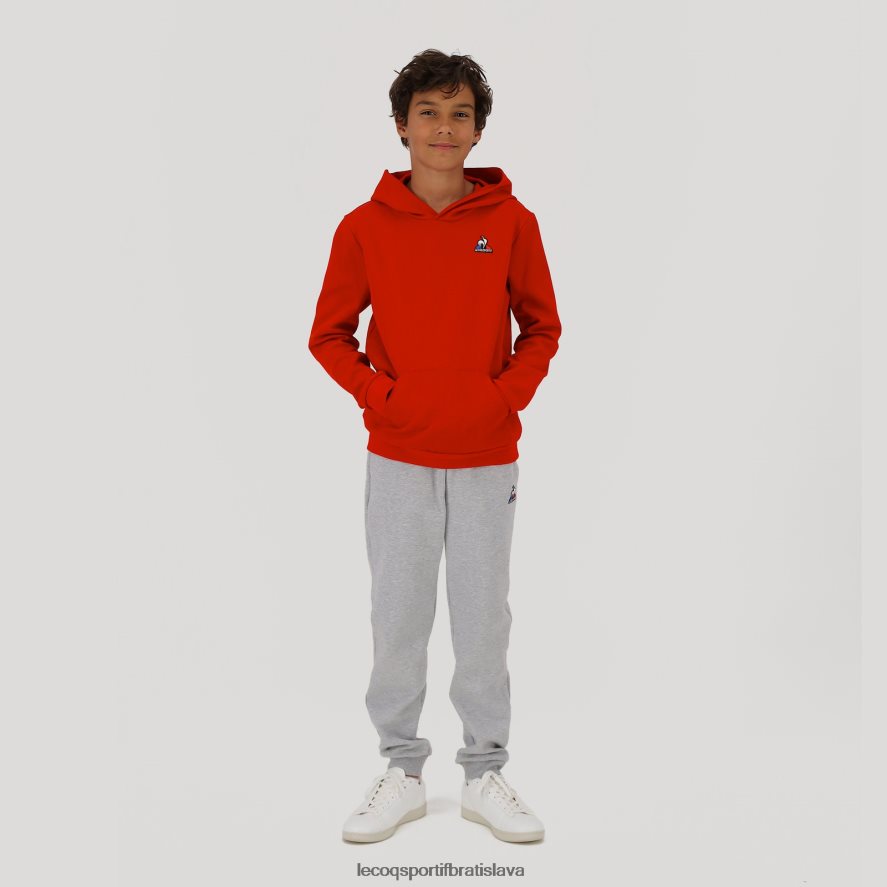 Le Coq Sportif oblečenie mikina s kapucňou červená deti BF4DLN668
