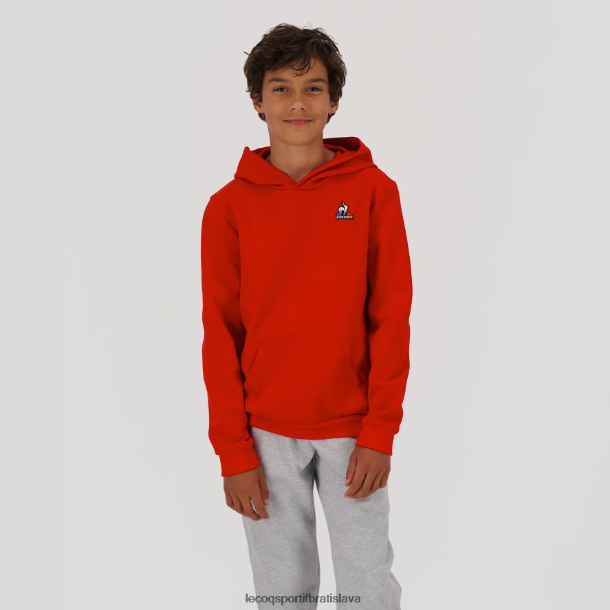 Le Coq Sportif oblečenie mikina s kapucňou červená deti BF4DLN668