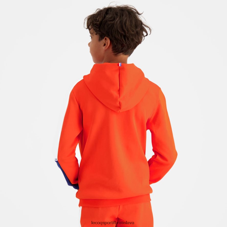 Le Coq Sportif oblečenie mikina s kapucňou oranžová deti BF4DLN643