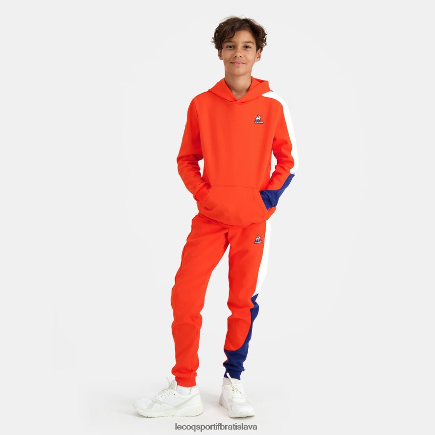 Le Coq Sportif oblečenie mikina s kapucňou oranžová deti BF4DLN643