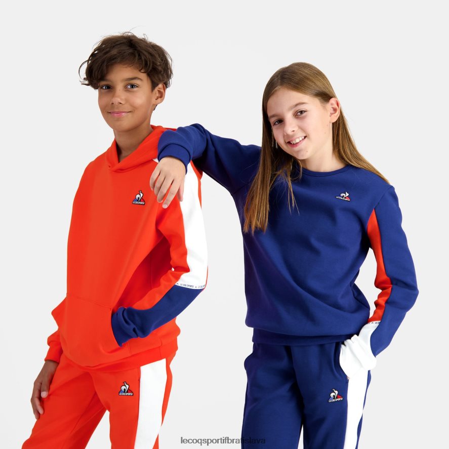 Le Coq Sportif oblečenie mikina s kapucňou oranžová deti BF4DLN643