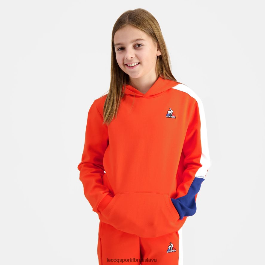 Le Coq Sportif oblečenie mikina s kapucňou oranžová deti BF4DLN643