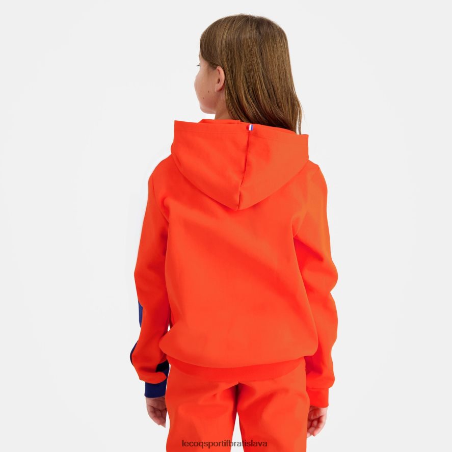 Le Coq Sportif oblečenie mikina s kapucňou oranžová deti BF4DLN643