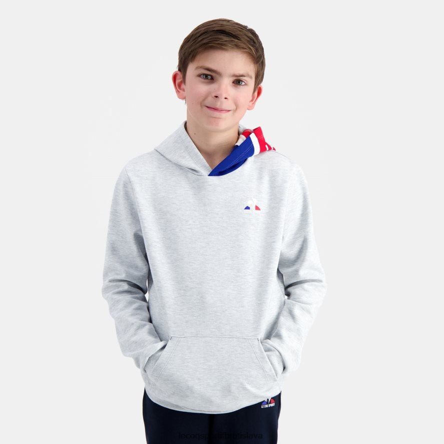 Le Coq Sportif oblečenie mikina s kapucňou sivá deti BF4DLN393