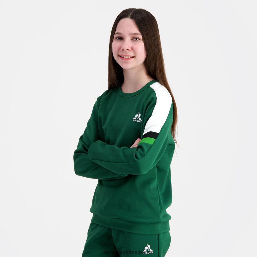 Le Coq Sportif oblečenie mikina zelená deti BF4DLN392