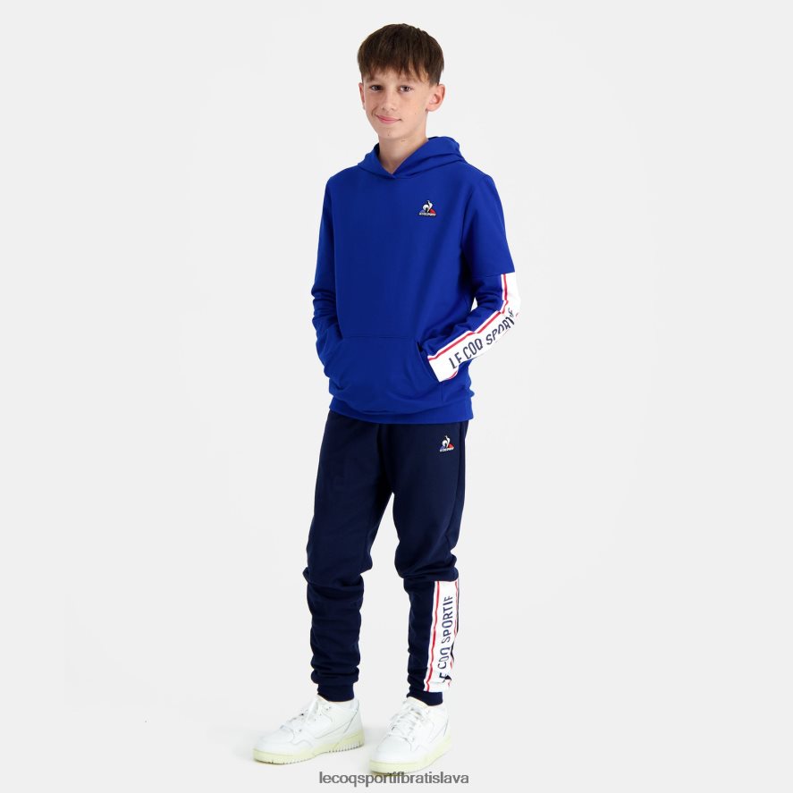 Le Coq Sportif oblečenie modrá mikina s kapucňou deti BF4DLN653