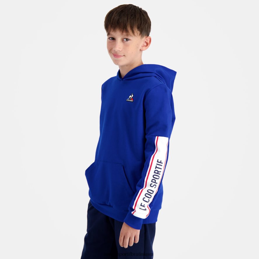 Le Coq Sportif oblečenie modrá mikina s kapucňou deti BF4DLN653