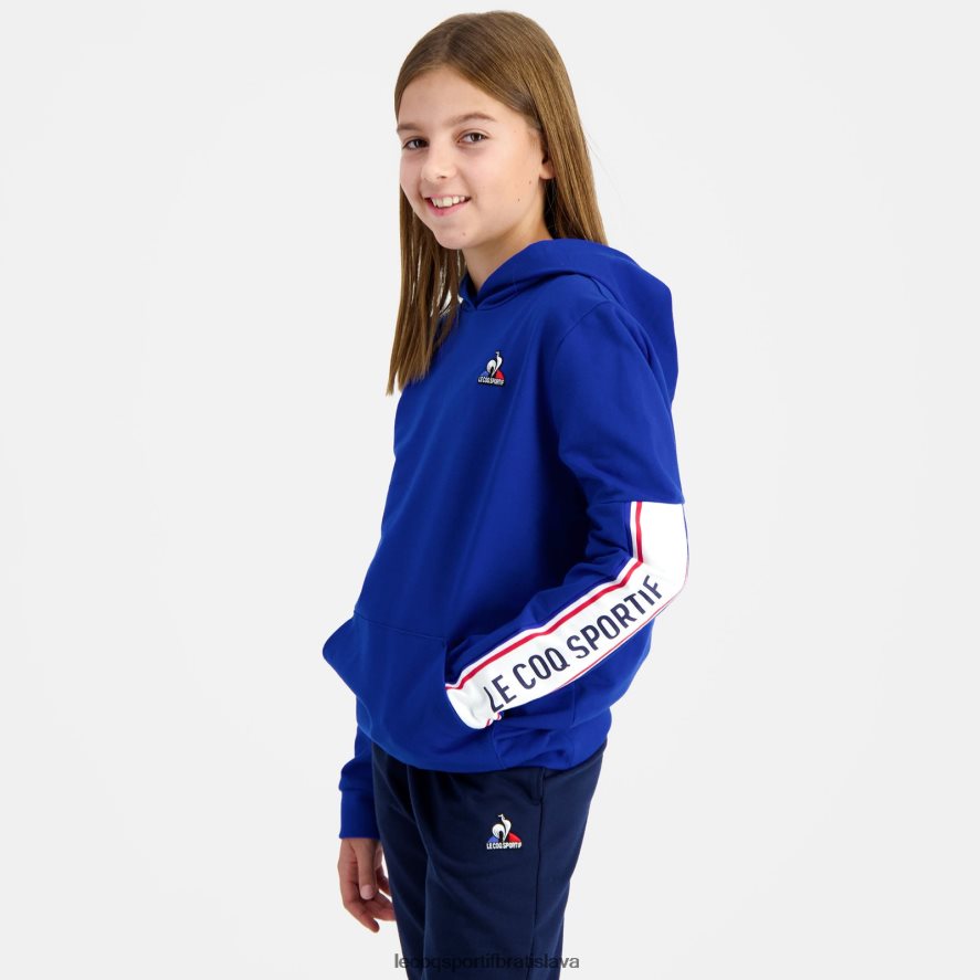 Le Coq Sportif oblečenie modrá mikina s kapucňou deti BF4DLN653