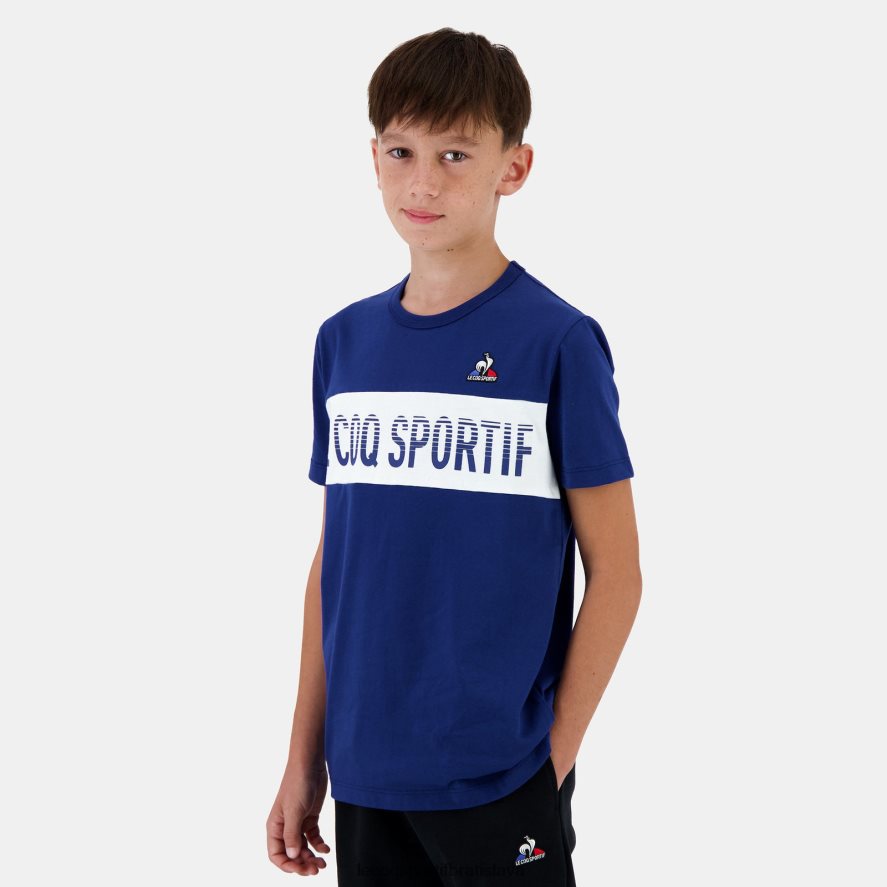 Le Coq Sportif oblečenie modré tričko deti BF4DLN644