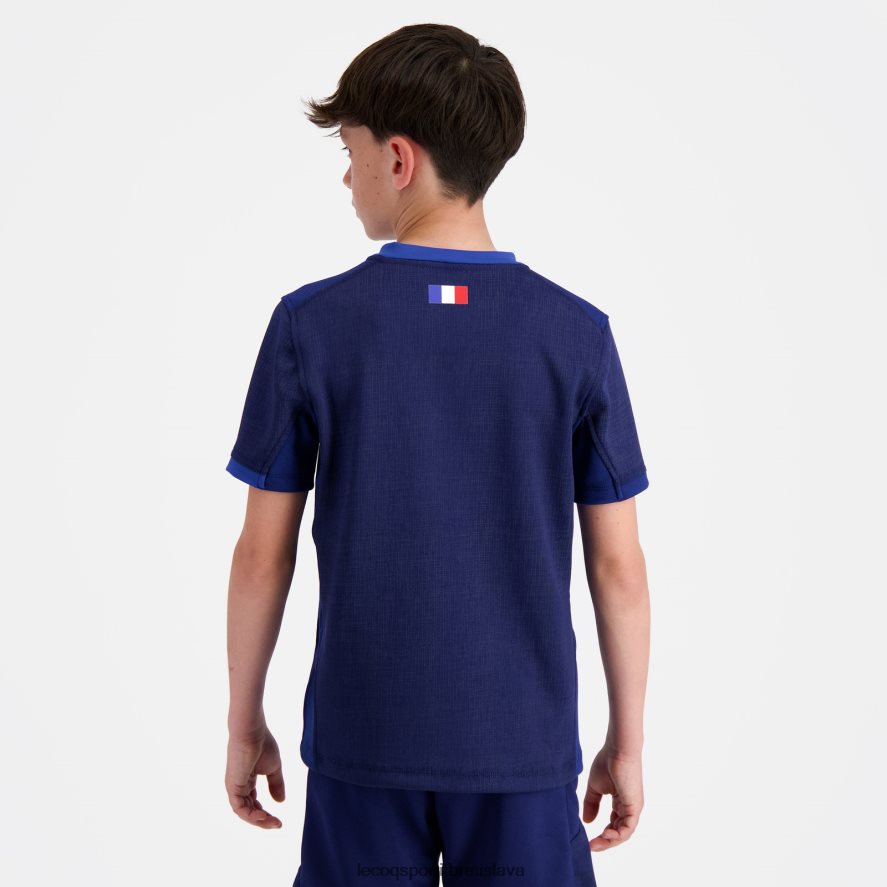 Le Coq Sportif oblečenie replika dresu xv de france - svetový pohár v rugby 2023 modrý deti BF4DLN694
