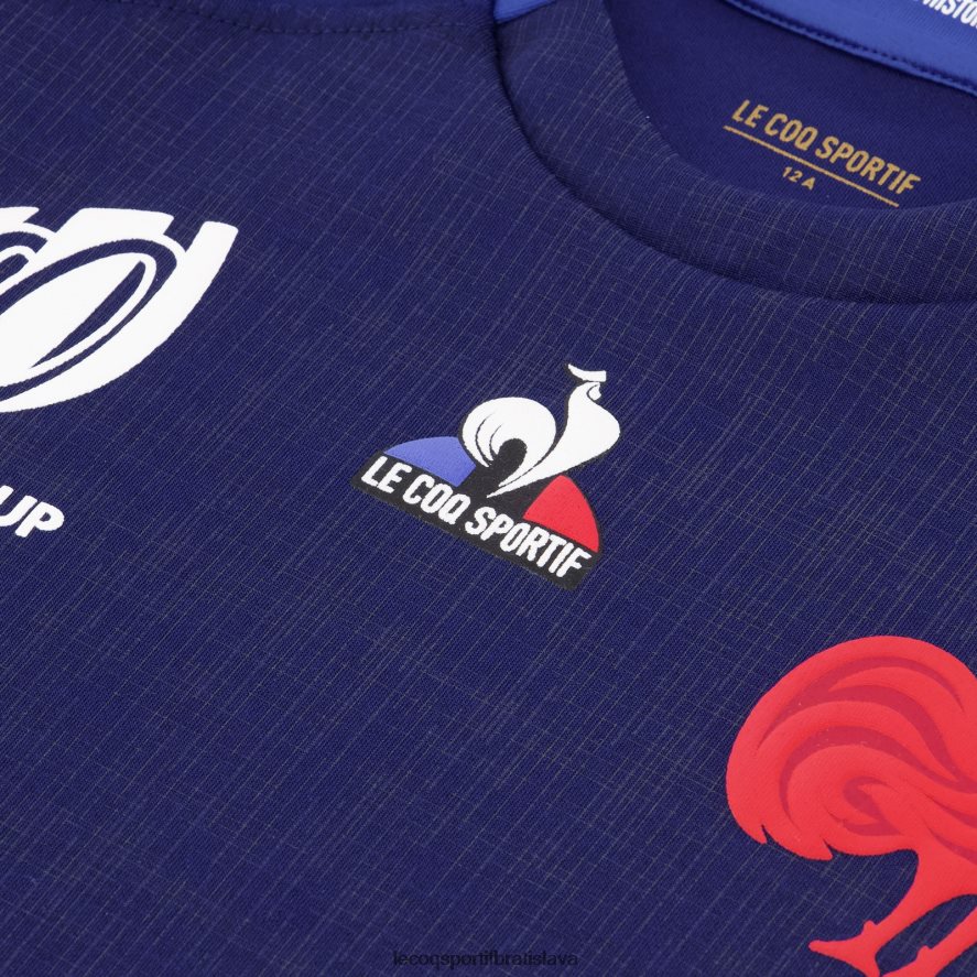 Le Coq Sportif oblečenie replika dresu xv de france - svetový pohár v rugby 2023 modrý deti BF4DLN694