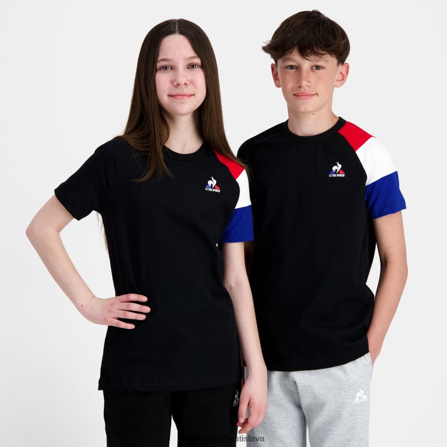Le Coq Sportif oblečenie tričko čierne deti BF4DLN377