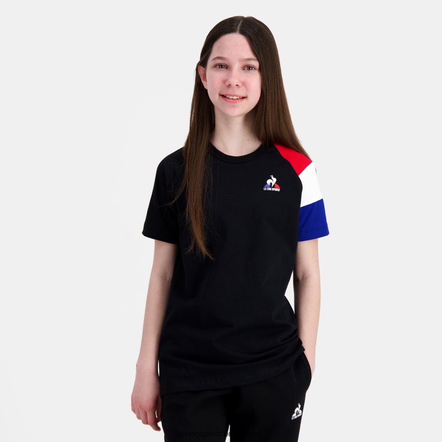 Le Coq Sportif oblečenie tričko čierne deti BF4DLN377