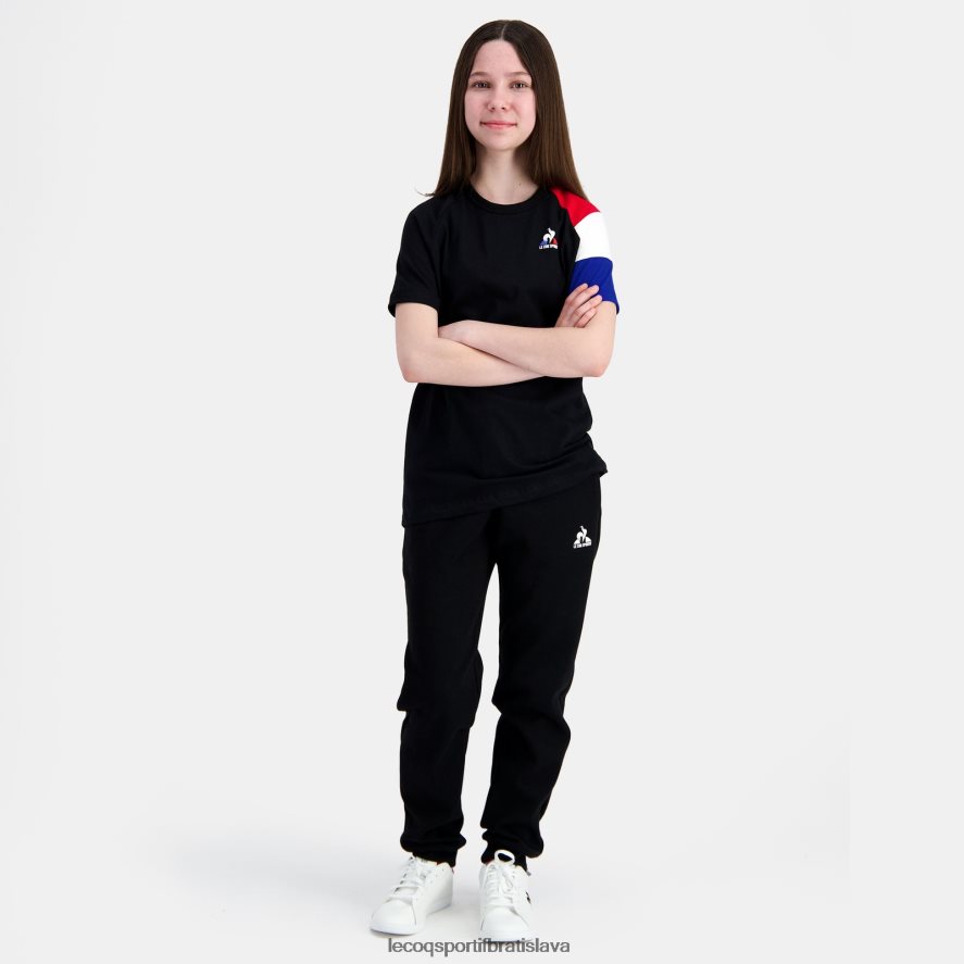 Le Coq Sportif oblečenie tričko čierne deti BF4DLN377
