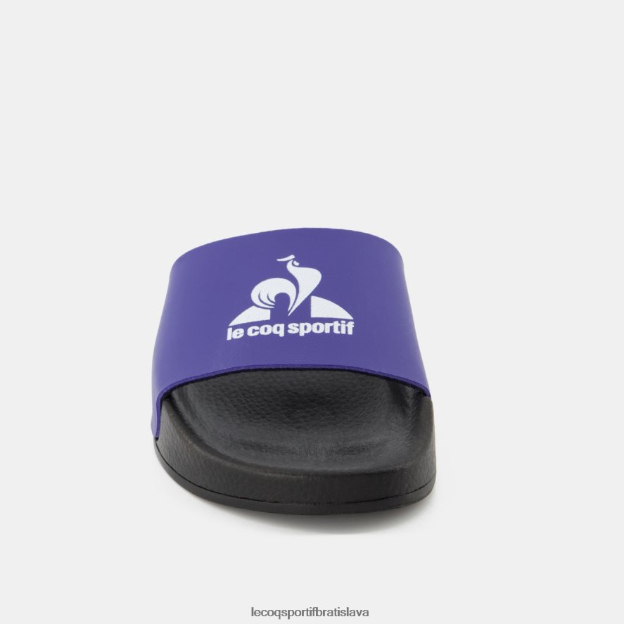 Le Coq Sportif topánky diapozitívy vyrobené vo francúzskej čiernej farbe deti BF4DLN425