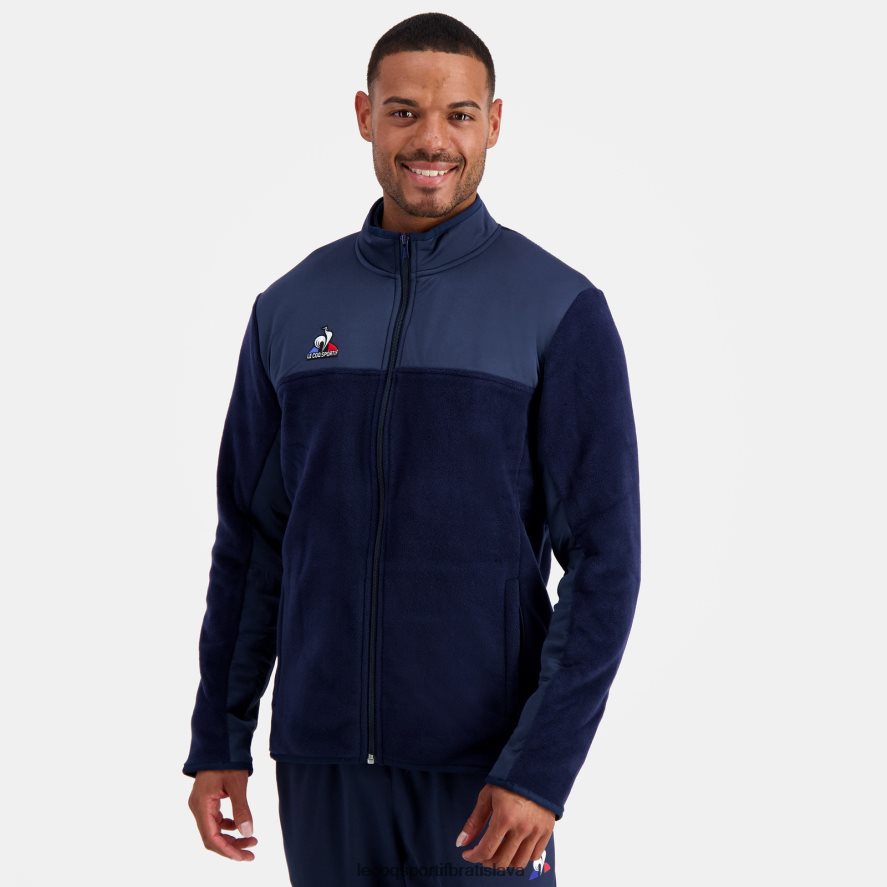 Le Coq Sportif oblečenie polárna bunda modrá muži BF4DLN122