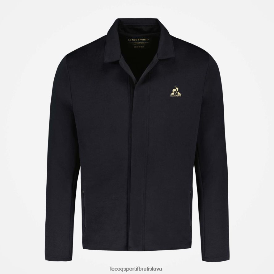 Le Coq Sportif oblečenie bunda na zips čierna muži BF4DLN73