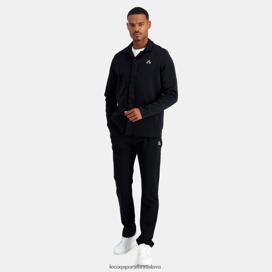 Le Coq Sportif oblečenie bunda na zips čierna muži BF4DLN73