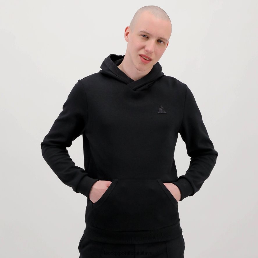 Le Coq Sportif oblečenie čierna mikina s kapucňou muži BF4DLN493