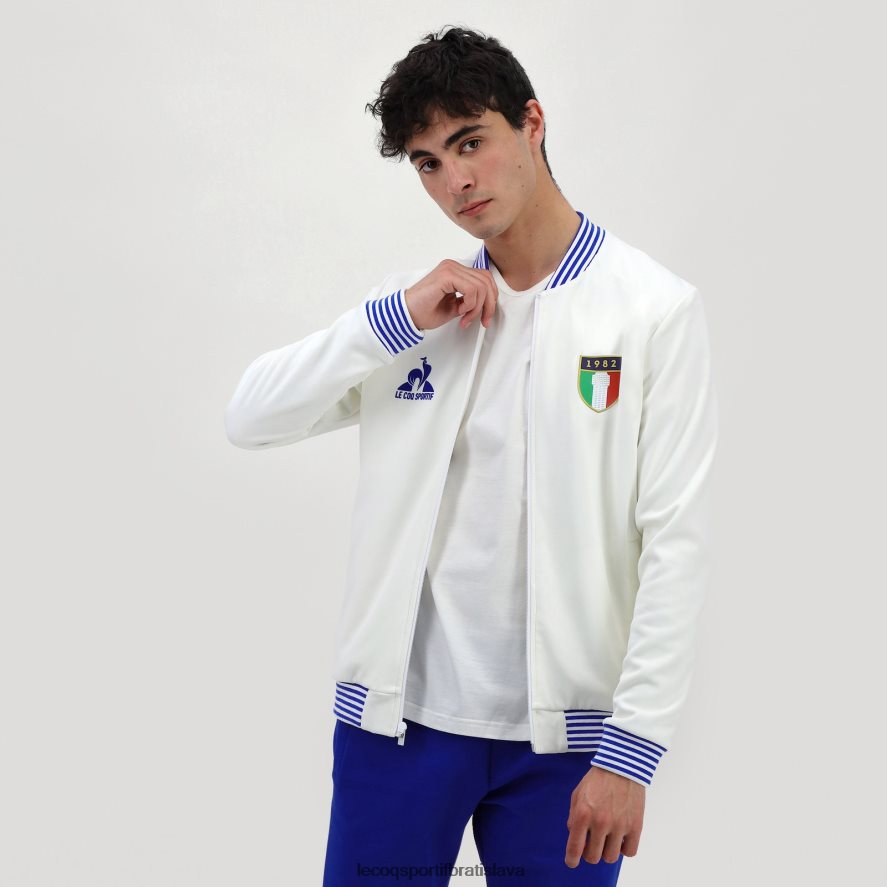 Le Coq Sportif oblečenie mikina na zips biela muži BF4DLN472