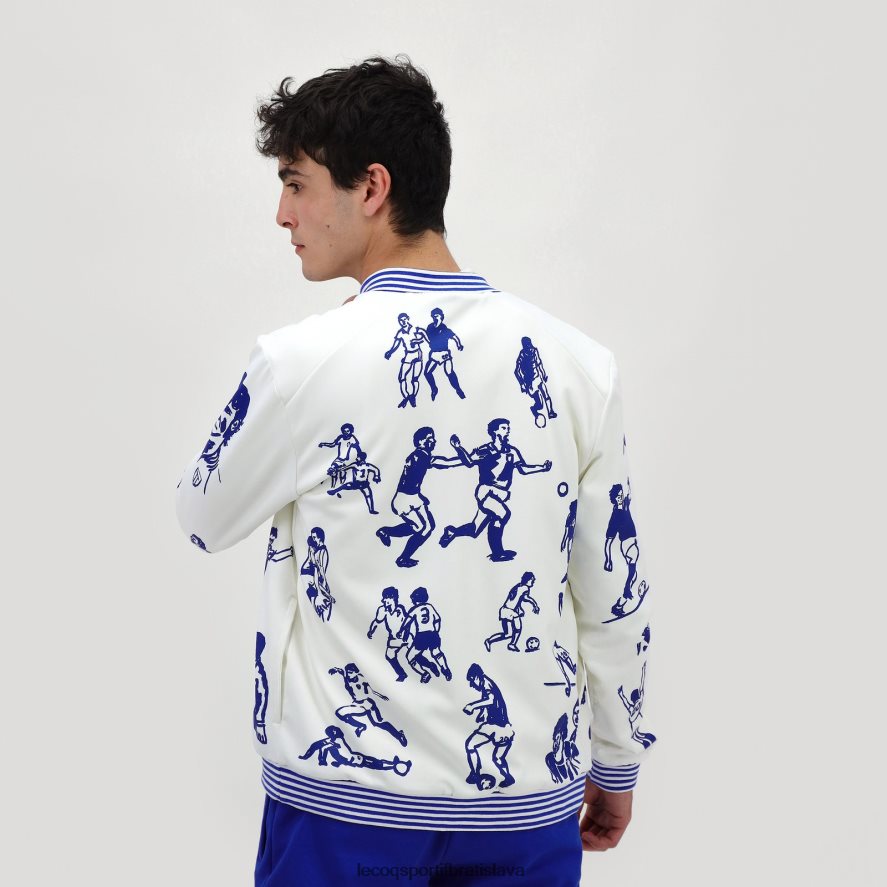 Le Coq Sportif oblečenie mikina na zips biela muži BF4DLN472