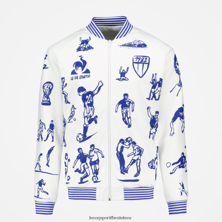 Le Coq Sportif oblečenie mikina na zips biela muži BF4DLN472