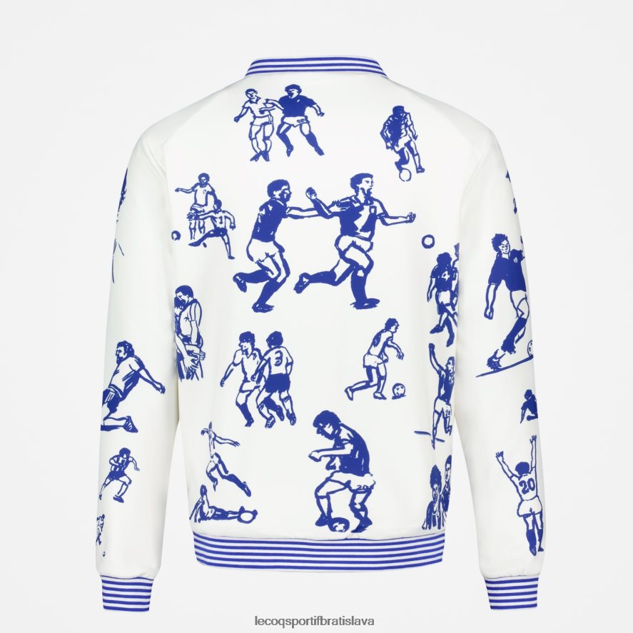 Le Coq Sportif oblečenie mikina na zips biela muži BF4DLN472