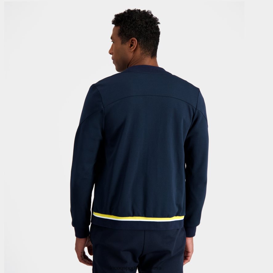 Le Coq Sportif oblečenie mikina na zips modrá muži BF4DLN19