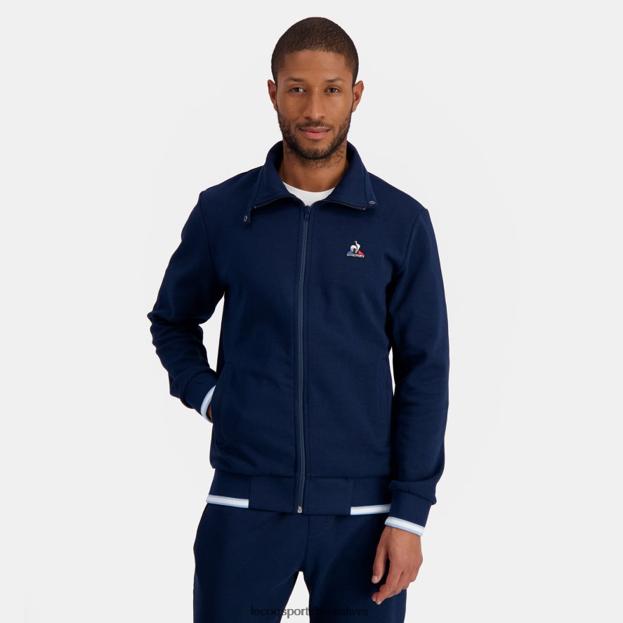 Le Coq Sportif oblečenie mikina na zips modrá muži BF4DLN433
