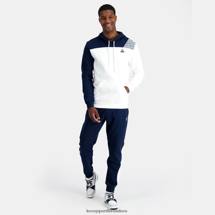 Le Coq Sportif oblečenie mikina s kapucňou biela muži BF4DLN20