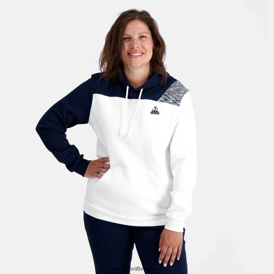 Le Coq Sportif oblečenie mikina s kapucňou biela muži BF4DLN20