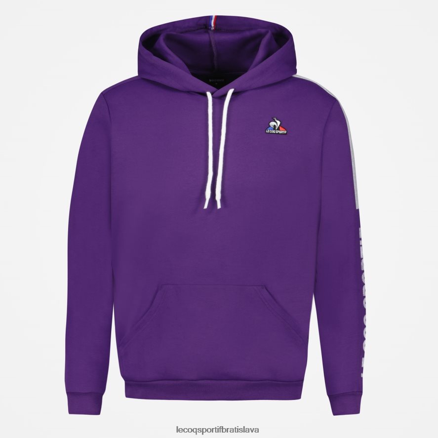 Le Coq Sportif oblečenie mikina s kapucňou fialová muži BF4DLN442