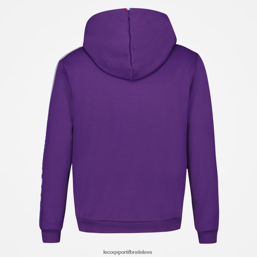 Le Coq Sportif oblečenie mikina s kapucňou fialová muži BF4DLN442