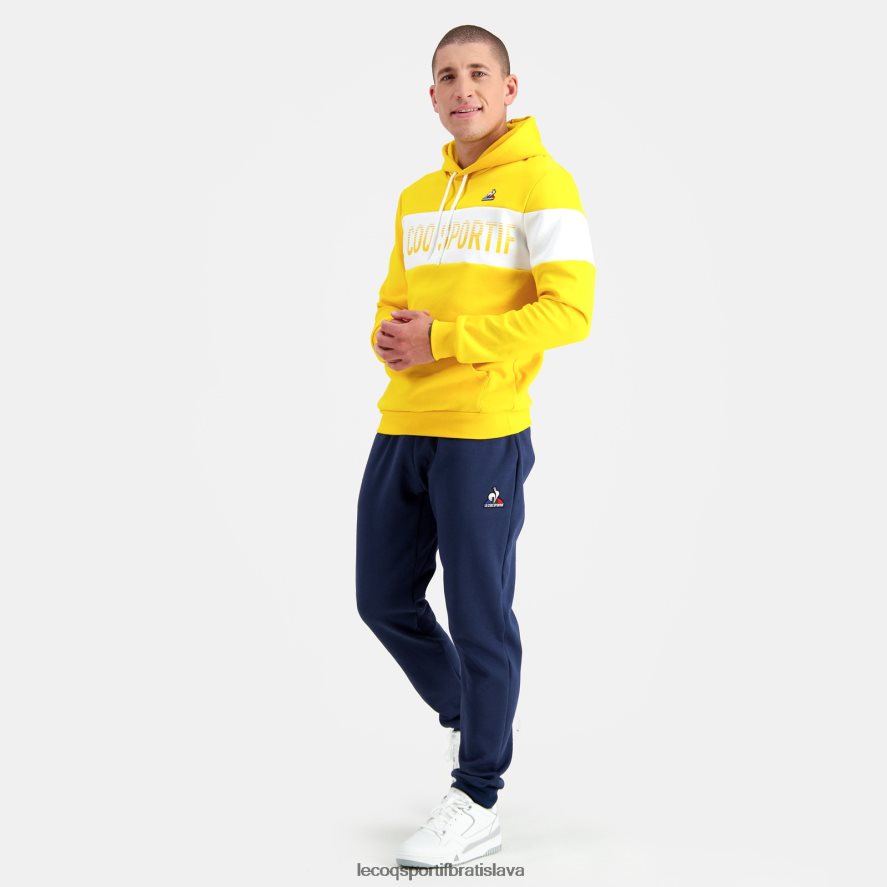 Le Coq Sportif oblečenie mikina s kapucňou žltá muži BF4DLN438