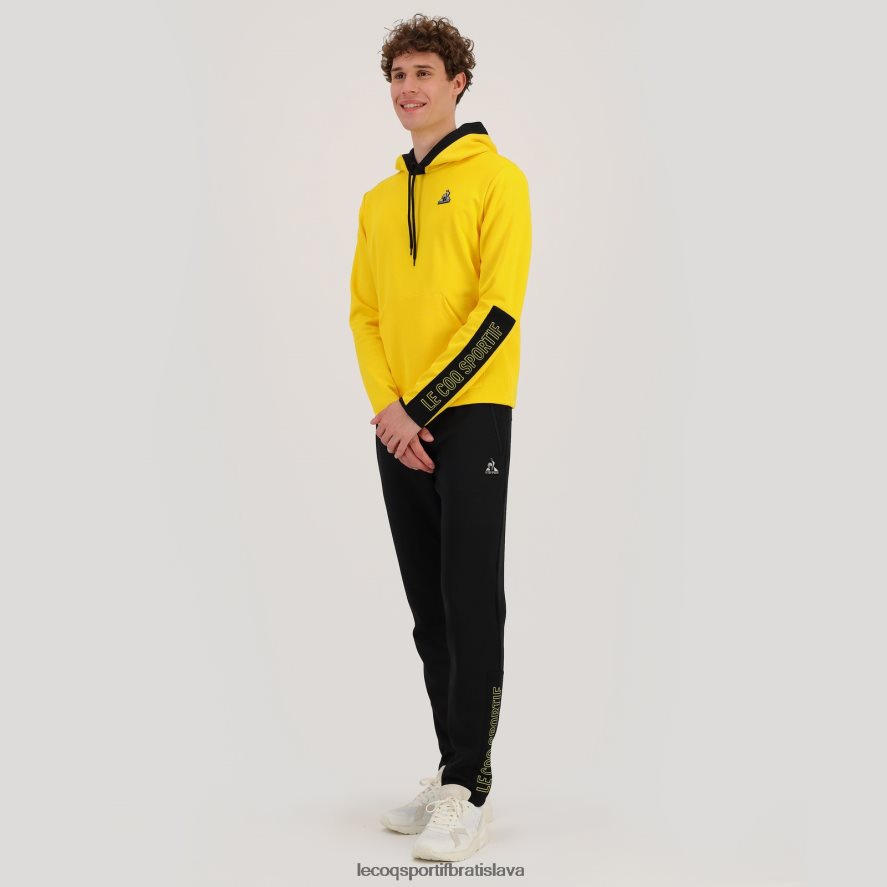 Le Coq Sportif oblečenie mikina s kapucňou žltá muži BF4DLN451
