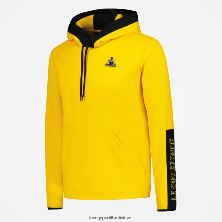 Le Coq Sportif oblečenie mikina s kapucňou žltá muži BF4DLN451