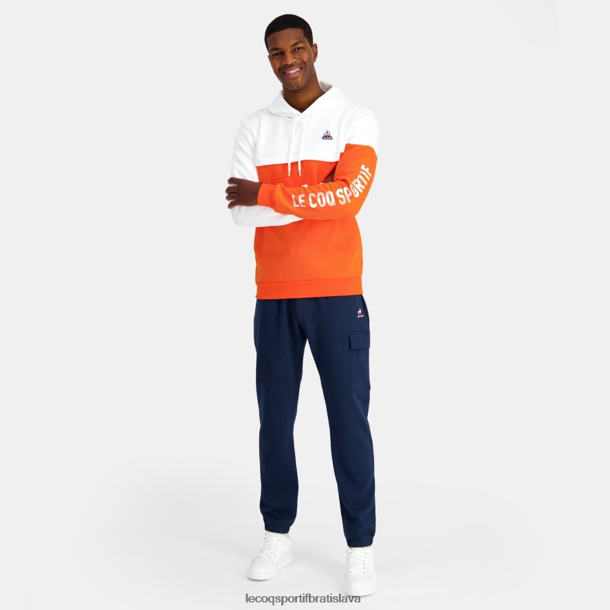 Le Coq Sportif oblečenie mikina s kapucňou oranžová muži BF4DLN18