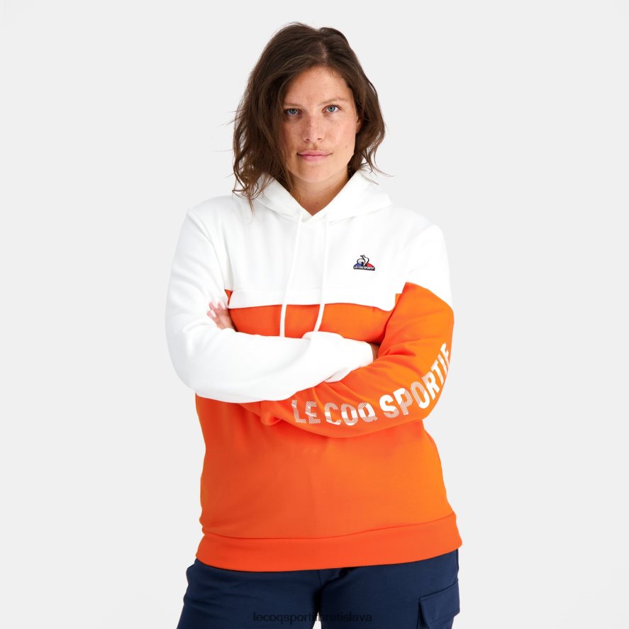 Le Coq Sportif oblečenie mikina s kapucňou oranžová muži BF4DLN18