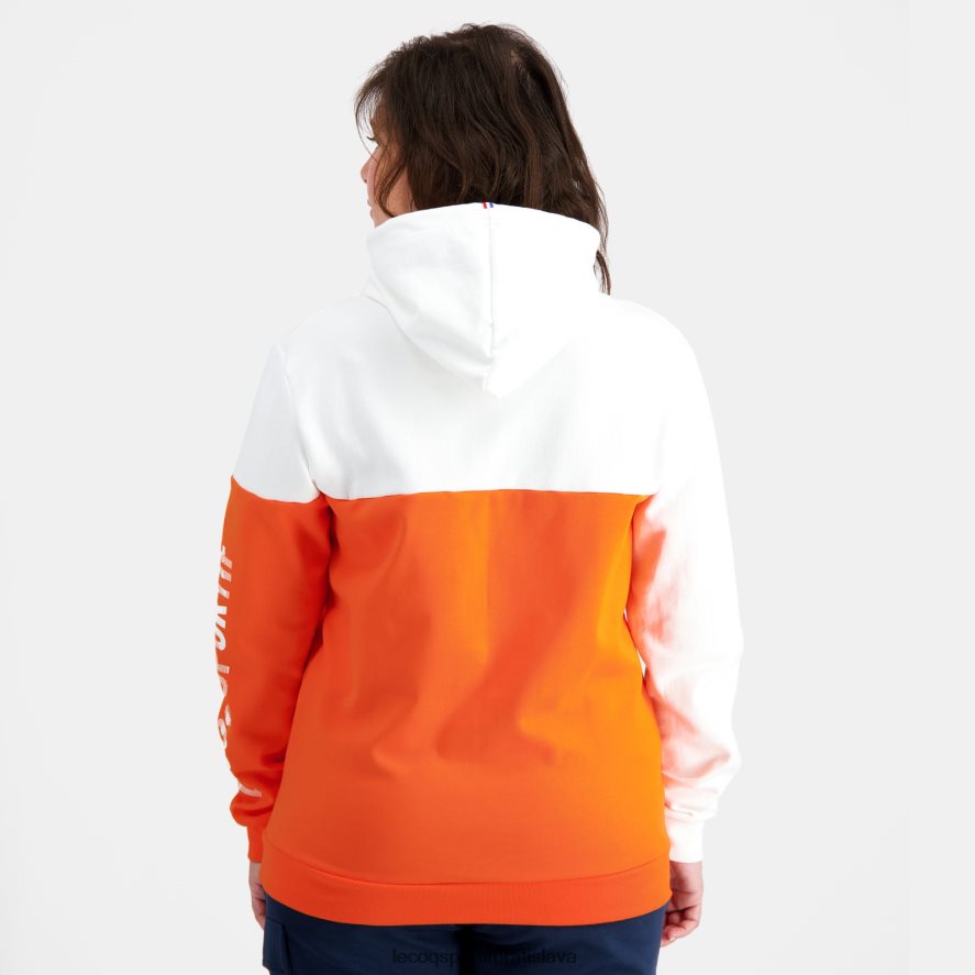 Le Coq Sportif oblečenie mikina s kapucňou oranžová muži BF4DLN18