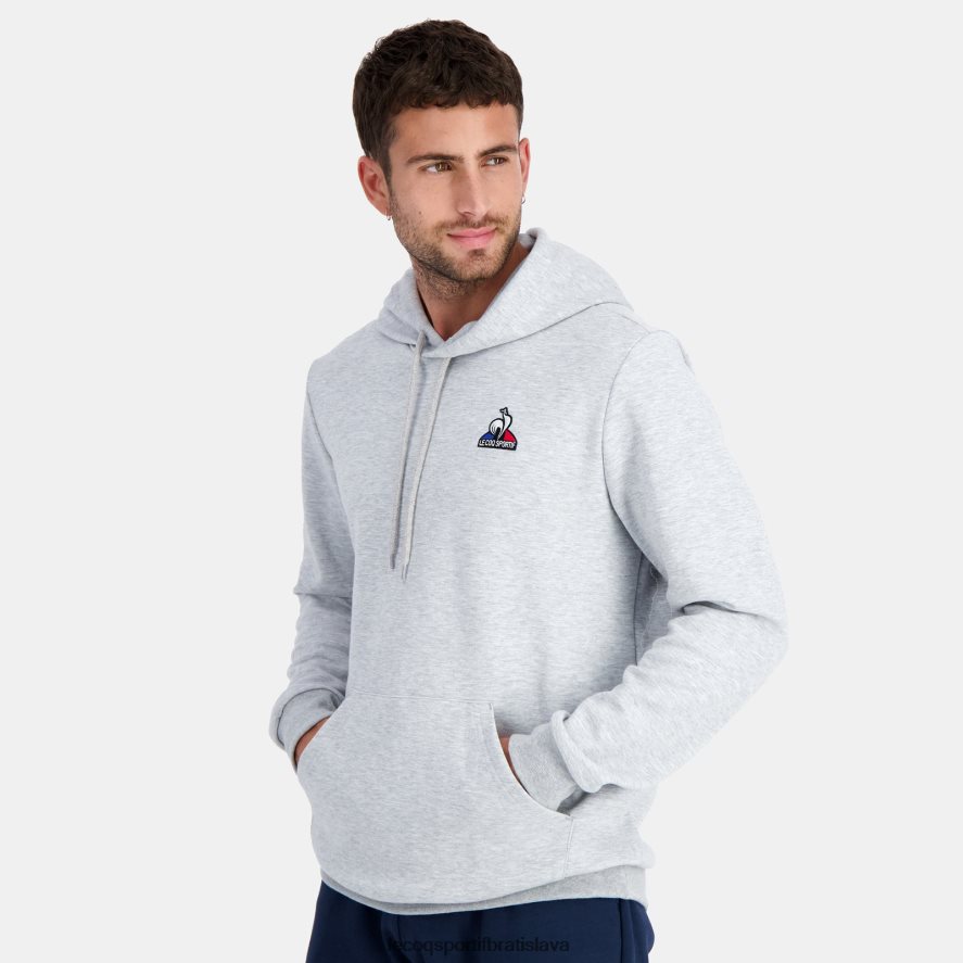 Le Coq Sportif oblečenie mikina s kapucňou sivá muži BF4DLN63