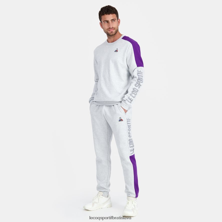 Le Coq Sportif oblečenie mikina sivá muži BF4DLN443