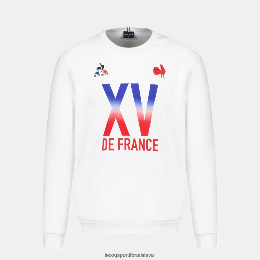 Le Coq Sportif oblečenie mikina - xv de france biela muži BF4DLN26