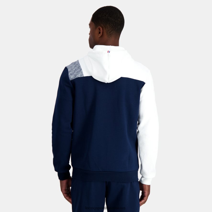 Le Coq Sportif oblečenie modrá mikina s kapucňou a zipsom muži BF4DLN22