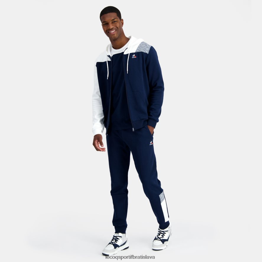 Le Coq Sportif oblečenie modrá mikina s kapucňou a zipsom muži BF4DLN22