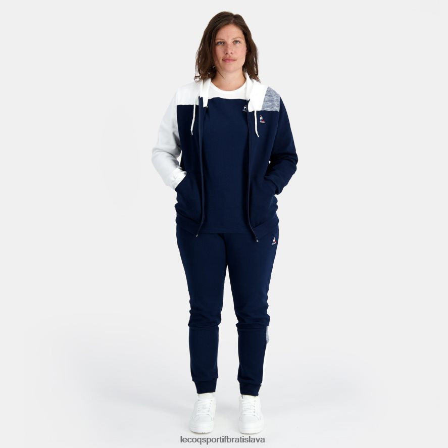 Le Coq Sportif oblečenie modrá mikina s kapucňou a zipsom muži BF4DLN22