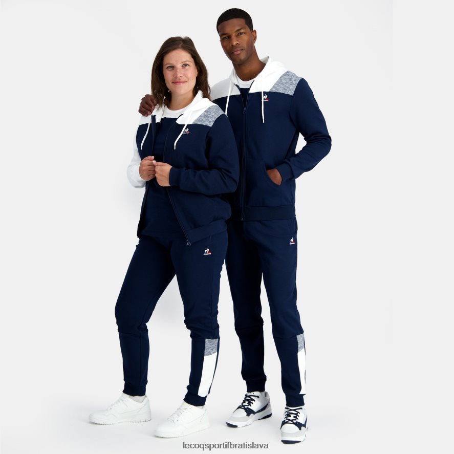 Le Coq Sportif oblečenie modrá mikina s kapucňou a zipsom muži BF4DLN22