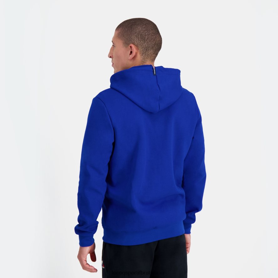 Le Coq Sportif oblečenie modrá mikina s kapucňou a zipsom muži BF4DLN54